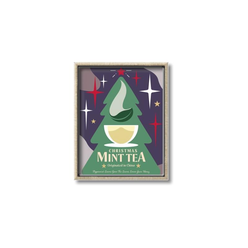 Picture of Christmas Mint Tea _GroupedProduct_Rectangle_Portrait_Canvas_Framed_