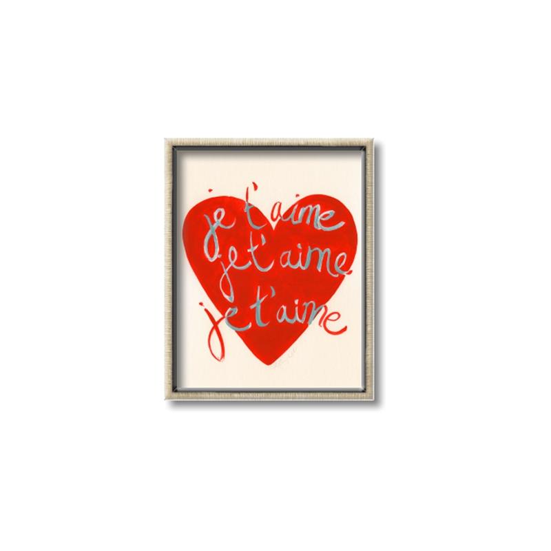 Picture of Je T'aime _GroupedProduct_Rectangle_Portrait_Canvas_Framed_