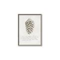 Picture of Pinecone Tidings I _GroupedProduct_Rectangle_Portrait_Canvas_Framed_