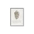 Picture of Pinecone Tidings I _GroupedProduct_Rectangle_Portrait_Canvas_Framed_