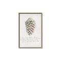 Picture of Pinecone Tidings I _GroupedProduct_Rectangle_Portrait_Canvas_Framed_
