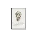 Picture of Pinecone Tidings I _GroupedProduct_Rectangle_Portrait_Canvas_Framed_