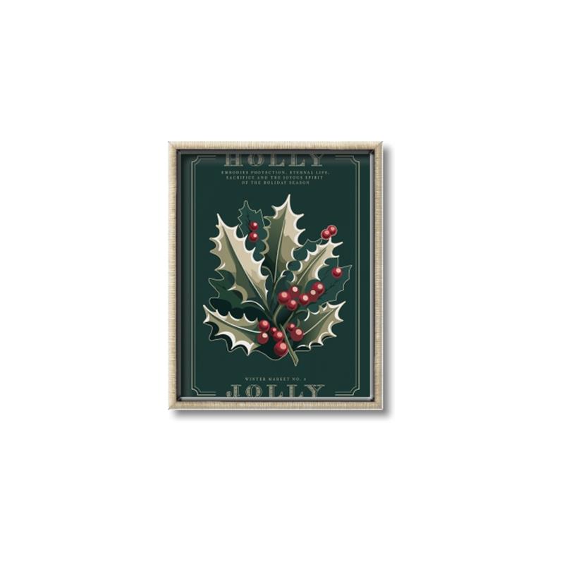 Picture of Holly Jolly _GroupedProduct_Rectangle_Portrait_Canvas_Framed_