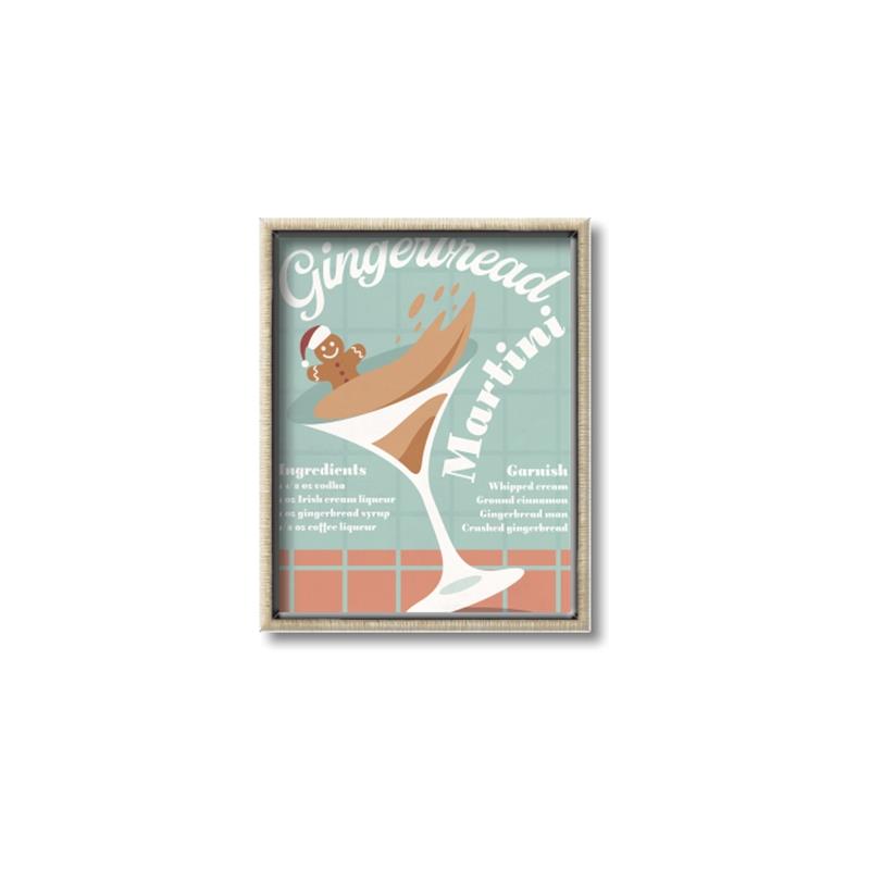 Picture of Gingerbread Martini _GroupedProduct_Rectangle_Portrait_Canvas_Framed_