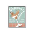 Picture of Gingerbread Martini _GroupedProduct_Rectangle_Portrait_Canvas_Framed_
