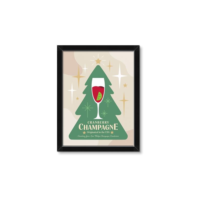 Picture of Holiday Cranberry Champagne _GroupedProduct_Rectangle_Portrait_Framed_Matted_