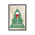 Picture of Holiday Cranberry Champagne _GroupedProduct_Rectangle_Portrait_Framed_Matted_