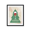 Picture of Holiday Cranberry Champagne _GroupedProduct_Rectangle_Portrait_Framed_Matted_