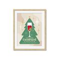 Picture of Holiday Cranberry Champagne _GroupedProduct_Rectangle_Portrait_Framed_Matted_