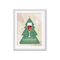 Picture of Holiday Cranberry Champagne _GroupedProduct_Rectangle_Portrait_Framed_Matted_
