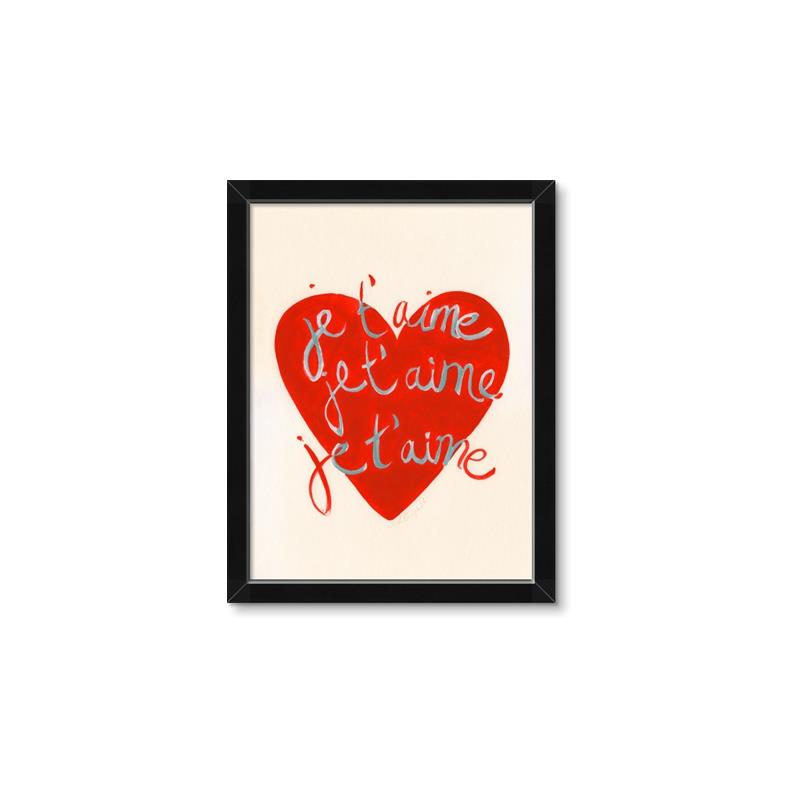 Picture of Je T'aime _GroupedProduct_Rectangle_Portrait_Framed_Matted_