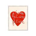 Picture of Je T'aime _GroupedProduct_Rectangle_Portrait_Framed_Matted_