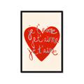 Picture of Je T'aime _GroupedProduct_Rectangle_Portrait_Framed_Matted_