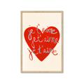 Picture of Je T'aime _GroupedProduct_Rectangle_Portrait_Framed_Matted_
