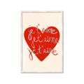 Picture of Je T'aime _GroupedProduct_Rectangle_Portrait_Framed_Matted_
