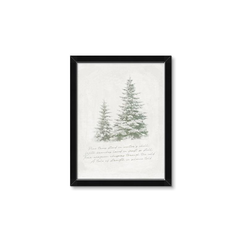 Picture of Winter Wonderland Trees _GroupedProduct_Rectangle_Portrait_Framed_Matted_