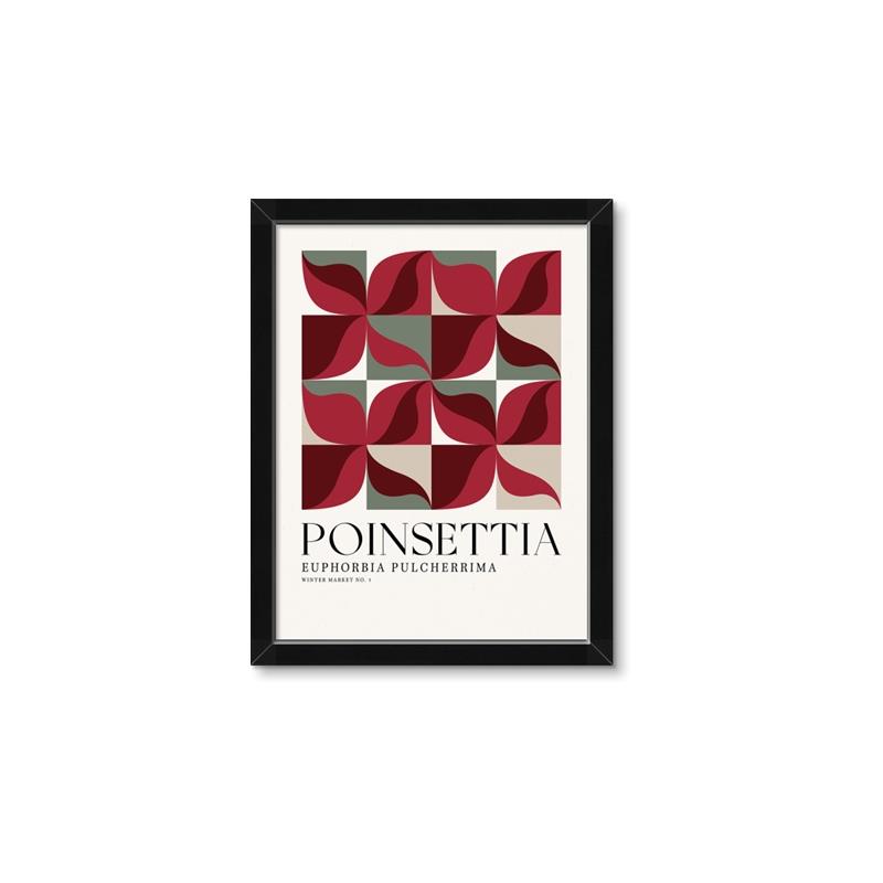 Picture of Poinsettia _GroupedProduct_Rectangle_Portrait_Framed_Matted_