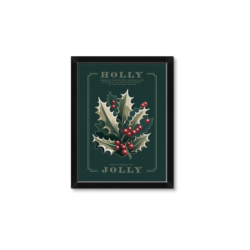 Picture of Holly Jolly _GroupedProduct_Rectangle_Portrait_Framed_Matted_