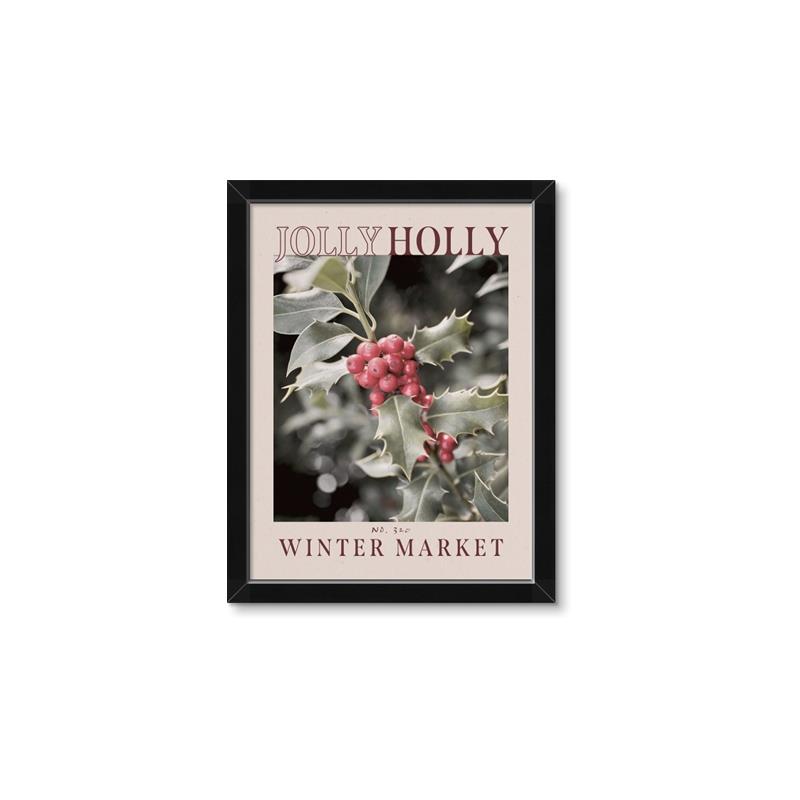 Picture of Holly Jolly Winter Market _GroupedProduct_Rectangle_Portrait_Framed_Matted_