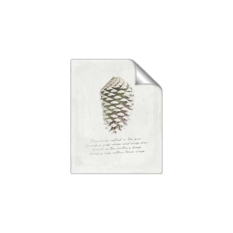 Picture of Pinecone Tidings I _GroupedProduct_Rectangle_Portrait_Unframed_Print_Only_