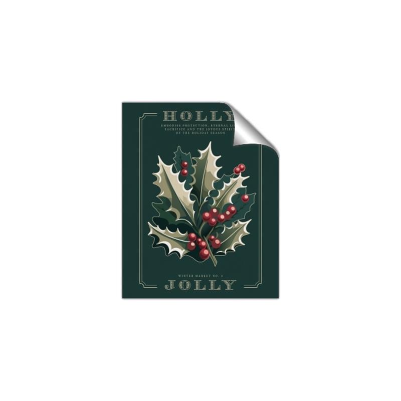 Picture of Holly Jolly _GroupedProduct_Rectangle_Portrait_Unframed_Print_Only_