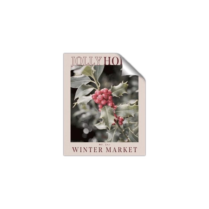 Picture of Holly Jolly Winter Market _GroupedProduct_Rectangle_Portrait_Unframed_Print_Only_