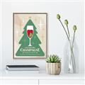 Picture of Holiday Cranberry Champagne _GroupedProduct_Rectangle_Portrait_Canvas_Framed_
