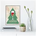 Picture of Holiday Cranberry Champagne _GroupedProduct_Rectangle_Portrait_Canvas_Framed_