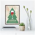 Picture of Holiday Cranberry Champagne _GroupedProduct_Rectangle_Portrait_Canvas_Framed_