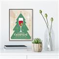 Picture of Holiday Cranberry Champagne _GroupedProduct_Rectangle_Portrait_Canvas_Framed_
