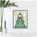Picture of Holiday Cranberry Champagne _GroupedProduct_Rectangle_Portrait_Canvas_Framed_