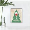 Picture of Holiday Cranberry Champagne _GroupedProduct_Rectangle_Portrait_Canvas_Framed_