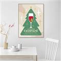 Picture of Holiday Cranberry Champagne _GroupedProduct_Rectangle_Portrait_Canvas_Framed_