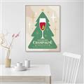 Picture of Holiday Cranberry Champagne _GroupedProduct_Rectangle_Portrait_Canvas_Framed_