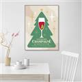 Picture of Holiday Cranberry Champagne _GroupedProduct_Rectangle_Portrait_Canvas_Framed_