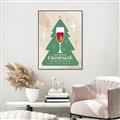 Picture of Holiday Cranberry Champagne _GroupedProduct_Rectangle_Portrait_Canvas_Framed_