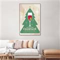 Picture of Holiday Cranberry Champagne _GroupedProduct_Rectangle_Portrait_Canvas_Framed_