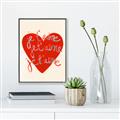 Picture of Je T'aime _GroupedProduct_Rectangle_Portrait_Canvas_Framed_