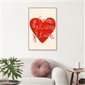 Picture of Je T'aime _GroupedProduct_Rectangle_Portrait_Canvas_Framed_