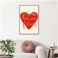 Picture of Je T'aime _GroupedProduct_Rectangle_Portrait_Canvas_Framed_