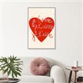 Picture of Je T'aime _GroupedProduct_Rectangle_Portrait_Canvas_Framed_