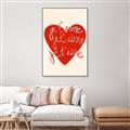 Picture of Je T'aime _GroupedProduct_Rectangle_Portrait_Canvas_Framed_