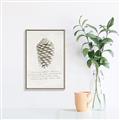 Picture of Pinecone Tidings I _GroupedProduct_Rectangle_Portrait_Canvas_Framed_