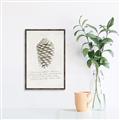 Picture of Pinecone Tidings I _GroupedProduct_Rectangle_Portrait_Canvas_Framed_