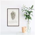 Picture of Pinecone Tidings I _GroupedProduct_Rectangle_Portrait_Canvas_Framed_