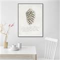Picture of Pinecone Tidings I _GroupedProduct_Rectangle_Portrait_Canvas_Framed_