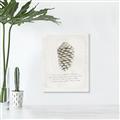 Picture of Pinecone Tidings I _GroupedProduct_Rectangle_Portrait_Unframed_Print_Only_