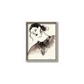 Picture of Feminine Flourish in Ink _GroupedProduct_Rectangle_Portrait_Canvas_Framed_
