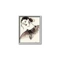 Picture of Feminine Flourish in Ink _GroupedProduct_Rectangle_Portrait_Canvas_Framed_