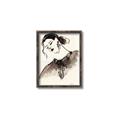 Picture of Feminine Flourish in Ink _GroupedProduct_Rectangle_Portrait_Canvas_Framed_